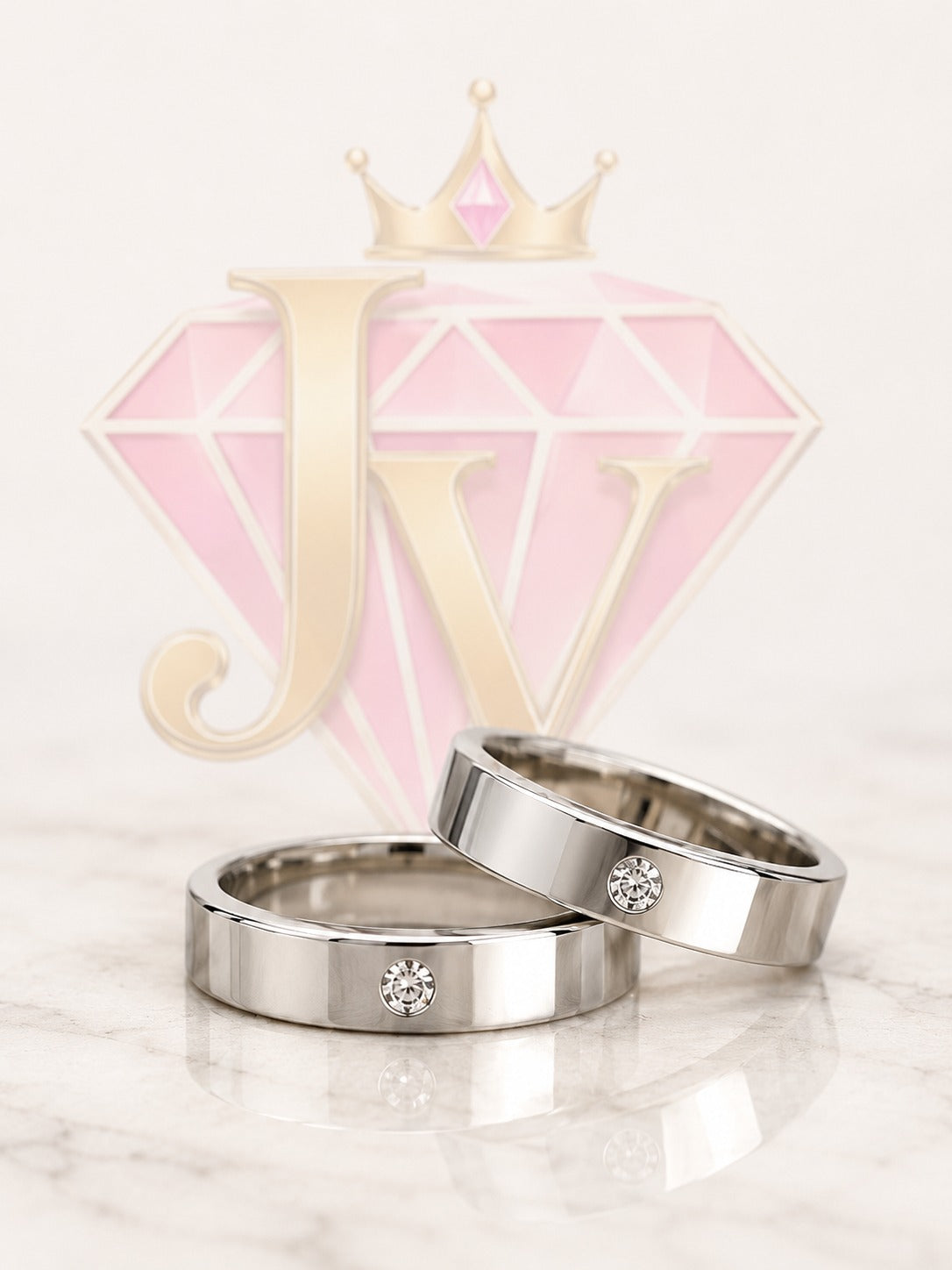 Aliança Clássica com Pedra Zircônia